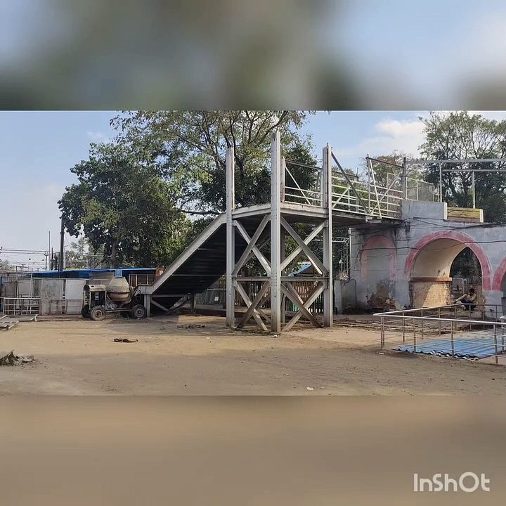 स्टेेशन पर फुट ओवर ब्रिज निर्माण की तैयारी