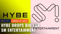 K-pop giant HYBE drops bid for SM Entertainment, ending takeover battle