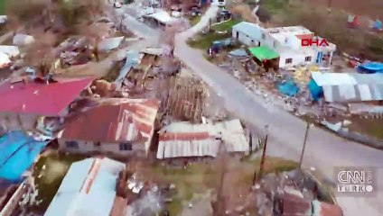 Felaket havadan böyle görüntülendi