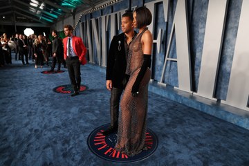 Ciara Wore Nothing But a Thong Underneath Her Sequined Naked Dress at the Oscars Afterparty