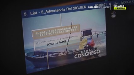 Senador Jota Pe Hernández hace graves denuncias de abusos en Canal Congreso.