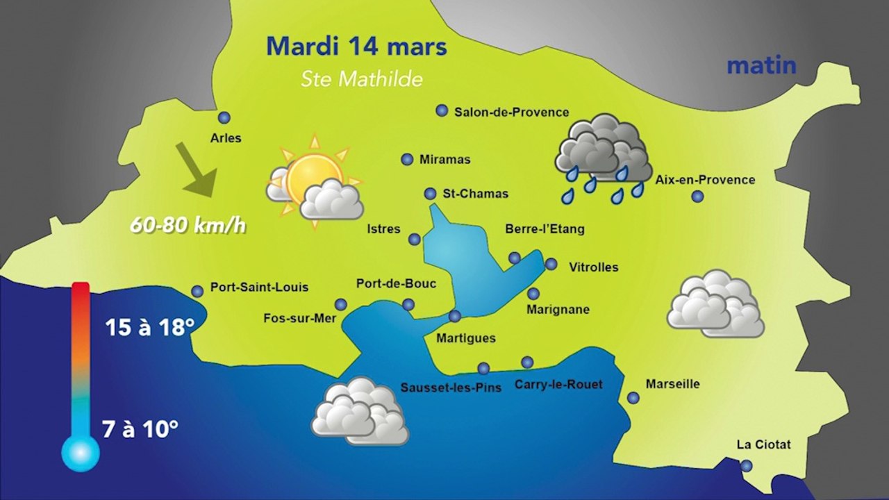 Météo: des orages ce soir,  le retour des éclaircies demain avec un vent d'Ouest/Nord-Ouest