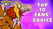 Top 10 Dinosaurs - Fans' Choice! - Best Dinosaur Songs from Dinostory by Howdytoons