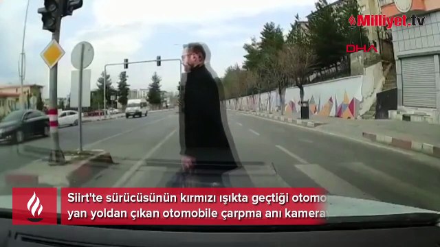 Kırmızı ışıkta geçen sürücü kazaya sebep oldu
