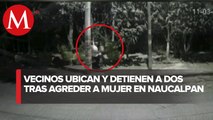 Cámaras captan agresión de un hombre a una mujer en Naucalpan, Edomex