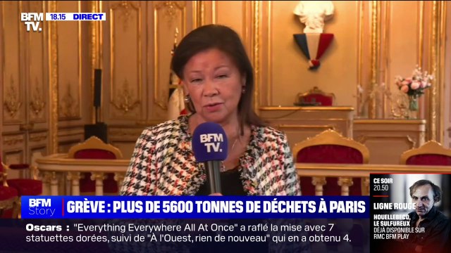 Grève des éboueurs: 150 tonnes ont été collectées sur les 500 tonnes de déchets, affirme Jeanne d'Hauteserre, maire LR du 8e arrondissement de Paris
