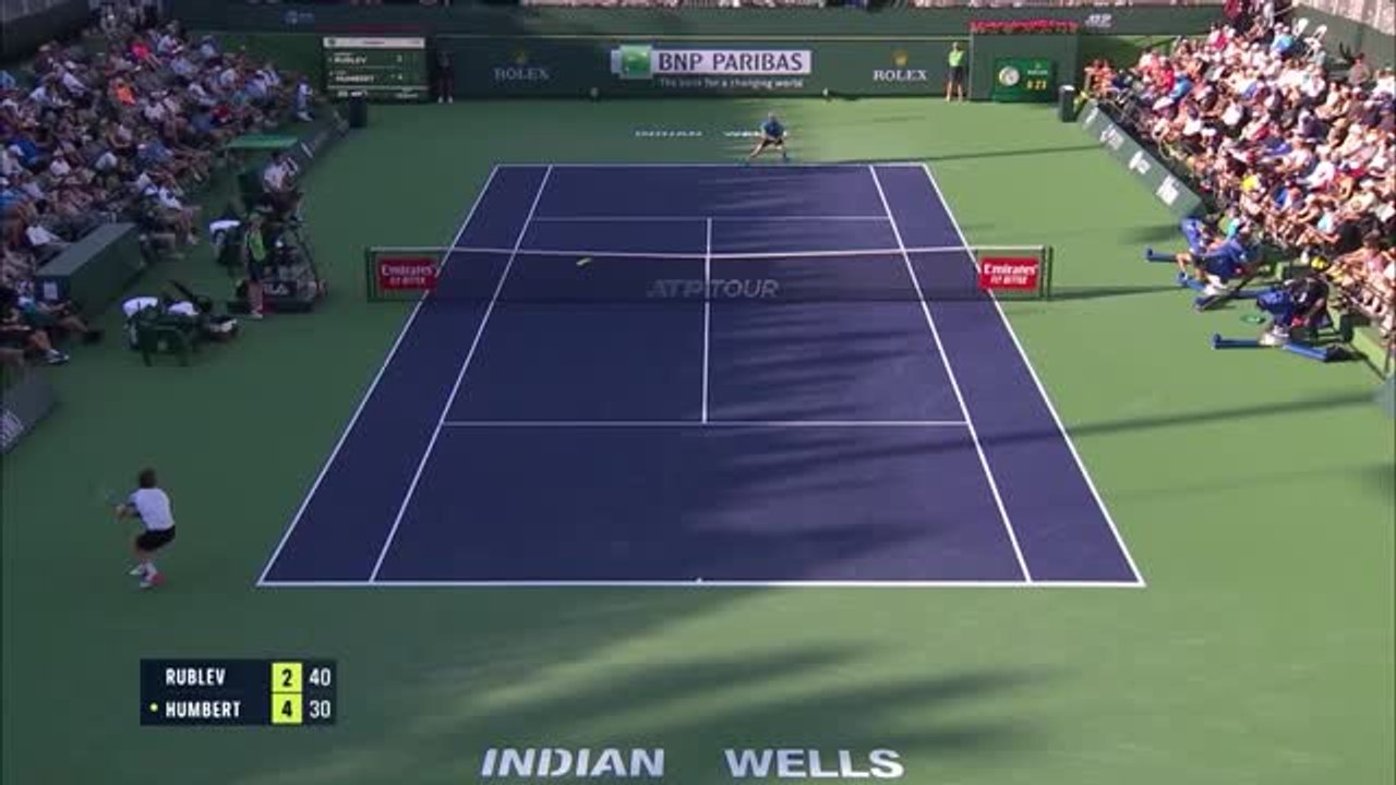 Highlights: Rublev setzt sich gegen Humbert durch