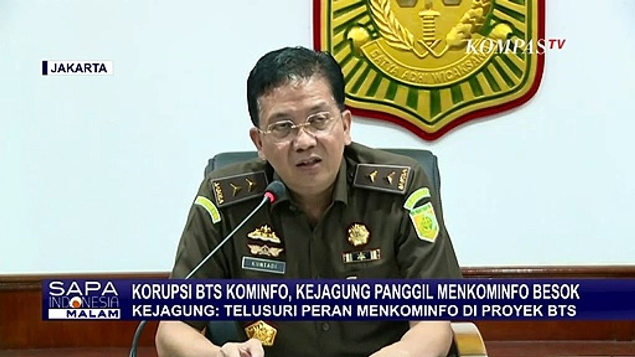 Kejagung Panggil Menkominfo Johnny G Plate untuk Telusuri Peran Pengawasan Anggaran di Proyek BTS