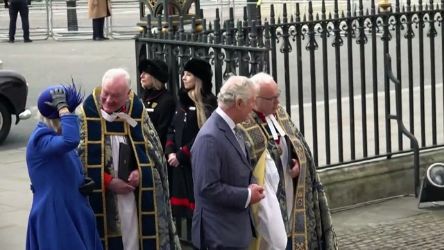 Anti-monarchy protest in London during Commonwealth Day