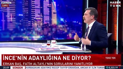 TİP Genel Başkanı Erkan Baş, İnce'nin adaylığına dair konuştu