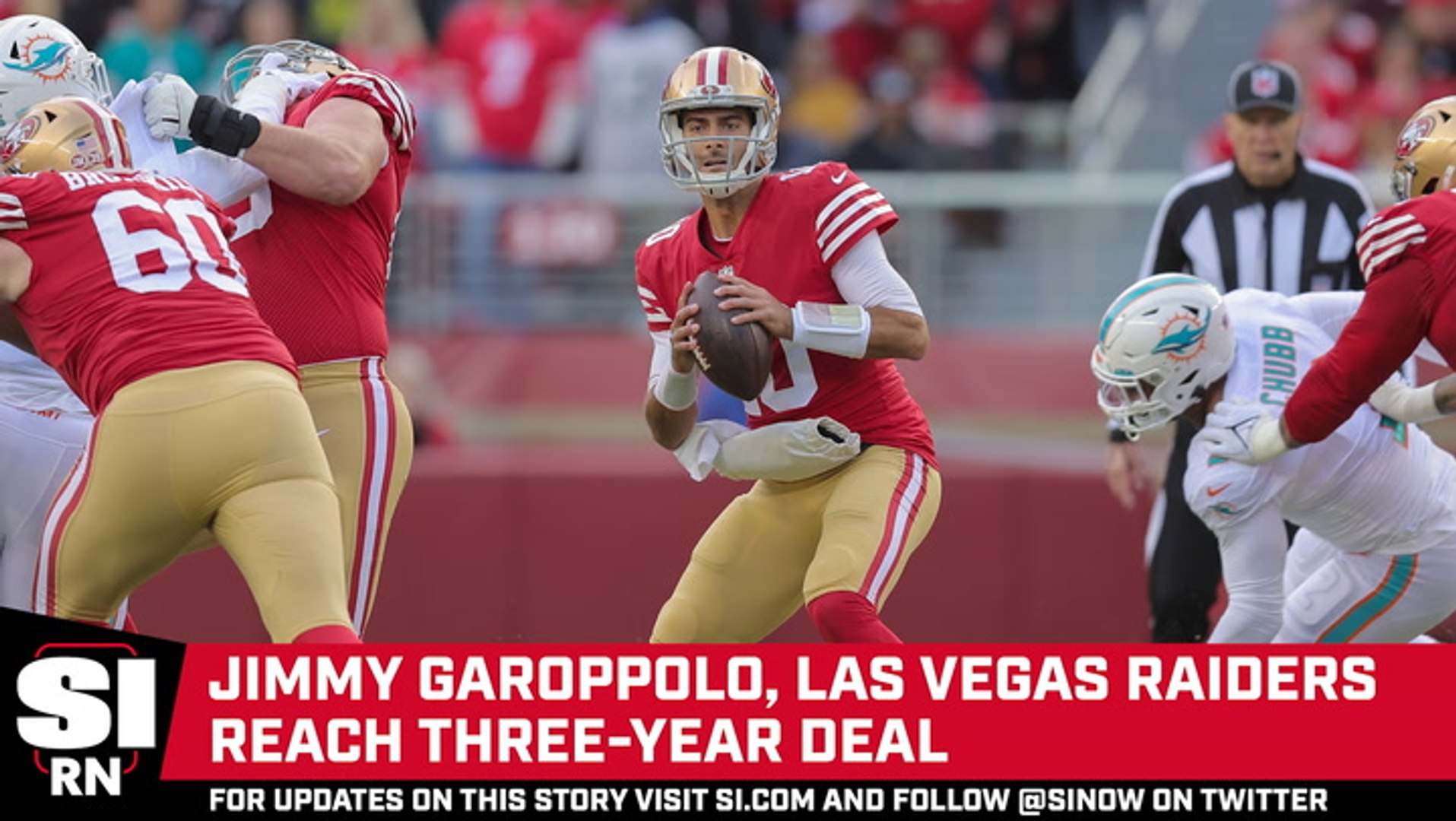 Reports: Raiders agree to three-year deal with QB Jimmy Garoppolo