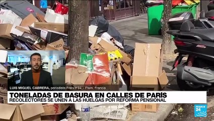 Informe desde París: recolectores de basura completan una semana de huelga