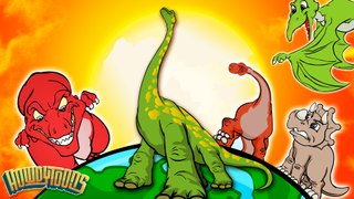 Giant Dinosaurs Cartoons and Songs _  Dinostory By Howdytoons