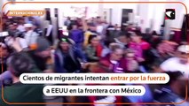 Autoridades estadounidenses impidieron el pase de cientos de migrantes en la frontera con México