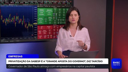 PRIVATIZAÇÃO DA SABESP É A “GRANDE APOSTA DO GOVERNO”, DIZ TARCÍSIO