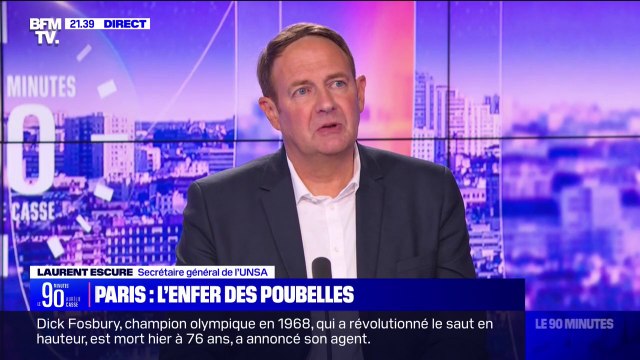 Déchets à Paris: pour Laurent Escure (Unsa), le gouvernement aurait pu éviter ces désagréments