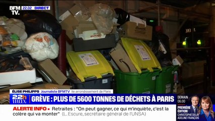 Grève des éboueurs: plus de 5600 tonnes de déchets s'amoncellent à Paris