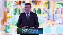 Juanma Moreno saca pecho en Madrid por su gestión en la Junta de Andalucía