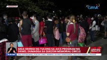 Mga hihingi ng tulong sa AICS program ng DSWD, dumagsa sa Quezon Memorial Circle | UB