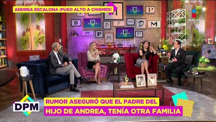 ¡Puso alto a chismes sobre el padre de su hijo! Andrea Escalona se RÍE y así responde