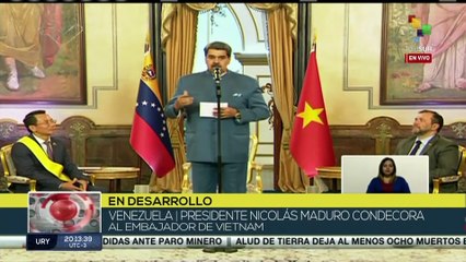 Pdte. Nicolás Maduro transmite mensaje de apoyo y solidaridad a Vietnam