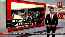 Las Fuerzas de Seguridad Estatal detuvieron a tres hombres armados durante protesta en Oaxaca