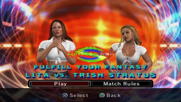 WWE SmackDown vs. Raw 2006 Lita vs Trish Stratus