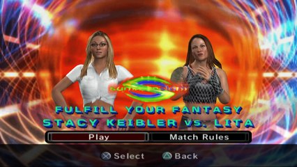 WWE SmackDown vs. Raw 2006 Stacy Keibler vs Lita