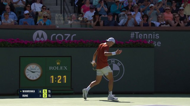 Wawrinka v Rune | ATP Indian Wells | Match Highlights