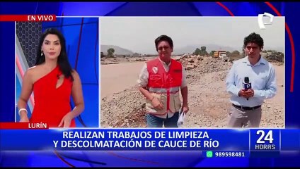 Lurín: Realizan limpieza del río para evitar desborde tras fuertes lluvias