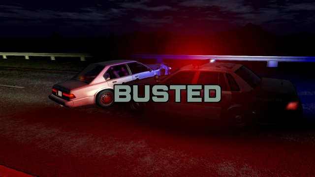 BeamNG Drive Police Chase: Realistic Night