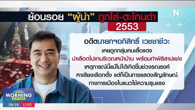 ย้อนรอย ผู้นำ ถูกไล่ตะโกนด่า | มอร์นิ่งเนชั่น | NationTV22