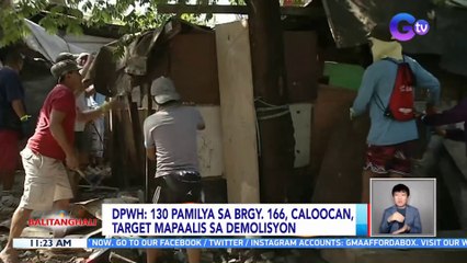 Demolisyon sa Sitio Gitna, brgy. 166 sa Caloocan | BT