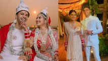 Krishna Mukherjee Wedding: चिराग की हुईं कृष्णा मुखर्जी, पहले बंगाली फिर पारसी रीति-रिवाज से की शादी