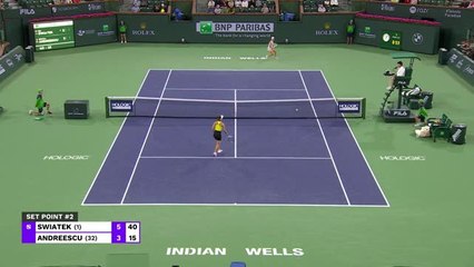 Swiatek made to sweat for Andreescu win