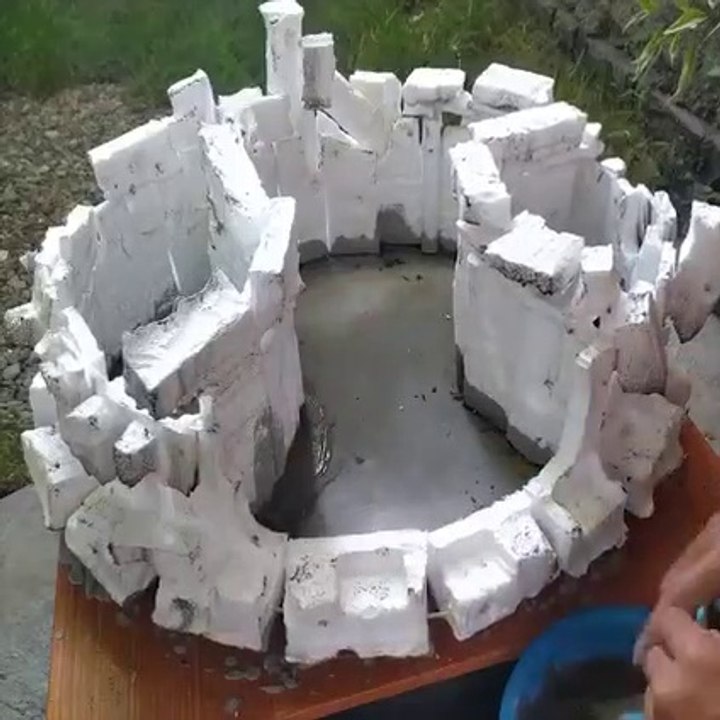 Design Ideas - Turn Ugly Corner Into a  mini landscape realistic waterfall aquarium  Cement Ideas