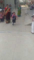 Trishu surprise visit to her sister school