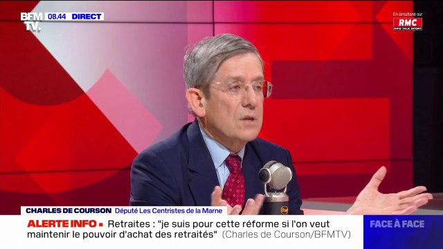 Réforme des retraites: C'est une idée, dans plusieurs groupes politiques, de faire une motion de censure transpartisane , affirme Charles de Courson