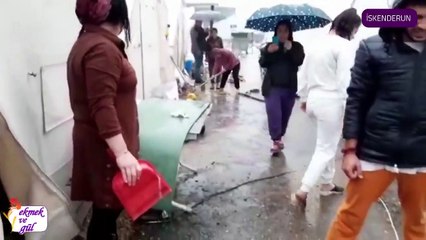 İskenderun'da çadırkenti su basınca depremzedeler isyan etti: Depremde yoktu, selde de yok, nerede bu devlet?