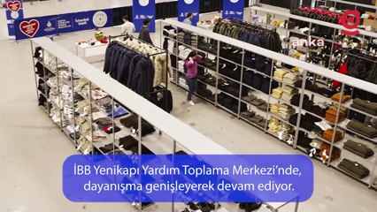 İBB’nin Yenikapı Yardım Toplama Merkezi’nde 'İyilik İstasyonu' açıldı