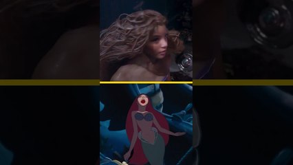 La Petite Sirène : le live-action vs le dessin animé ‍♀️ #shorts