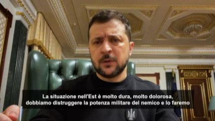 Ucraina, Zelensky: la situazione nell'Est è molto dura e dolorosa
