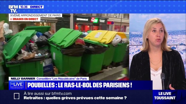 Poubelles non-ramassées à Paris: C'est le rôle d'Anne Hidalgo de protéger la santé des Parisiens , estime Nelly Garnier (LR)