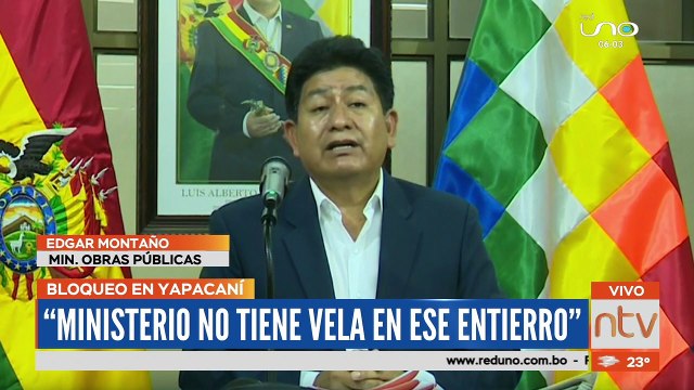 Ministerio de Obras Públicas, responsabiliza a la Gobernación el bloqueo en Yapacaní