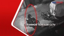 Terekam CCTV, Pencuri di Kelapa Gading Gondol Motor dengan Patahkan Stang Motor