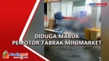 Diduga Mabuk, Pemotor Tabrak Minimarket di Mampang, Begini Kondisinya