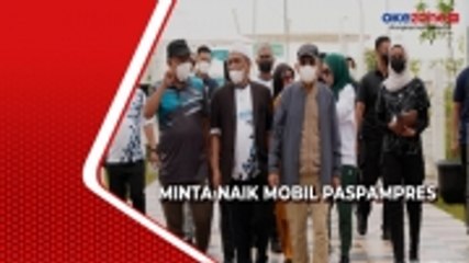 Momen Wapres Ma'ruf Spontan Minta Naik Mobil Paspampres