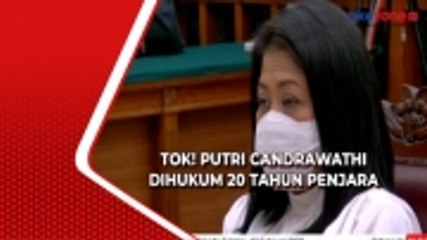 Putri Candrawathi Divonis 20 Tahun Penjara
