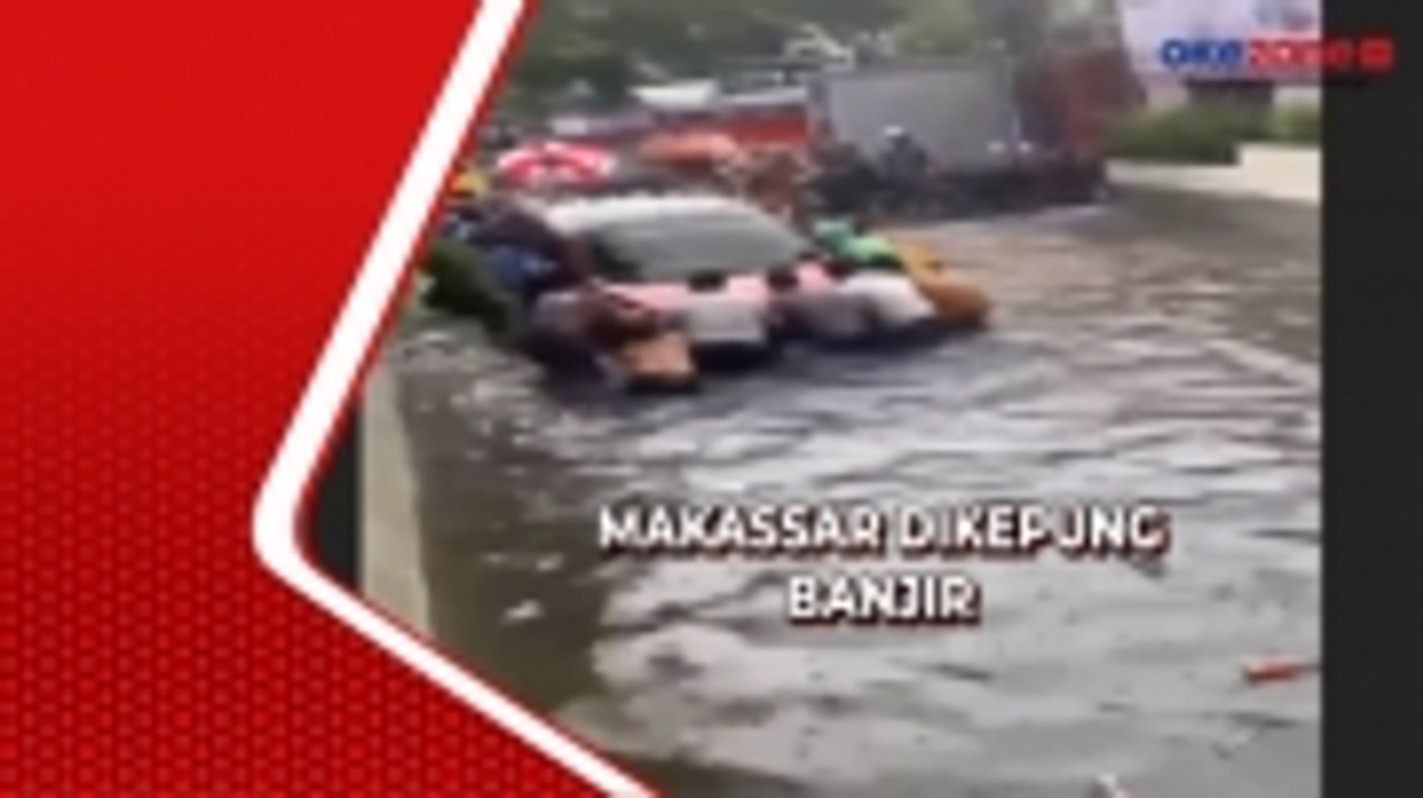 Makassar Dikepung Banjir Hingga 1 Meter Macet Di Mana Mana Video