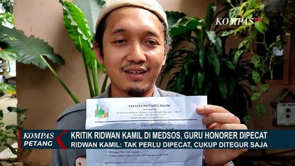 Ridwan Kamil Buka Suara soal Pemecatan Guru Usai Kritik di Instagram